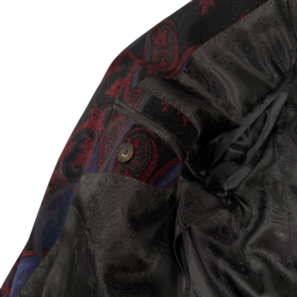 Robert Graham Rare Baron Samedi Voodoo Paisley Rhinestone Men's Blazer 44R (42R) - Picture 9 of 14